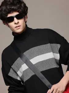 The Roadster Lifestyle Co. Striped Acrylic Pullover