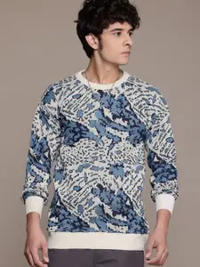 The Roadster Lifestyle Co. Self Design Abstract Pullover