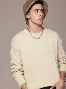 The Roadster Lifestyle Co. Drop Sleeve Textured Pullover