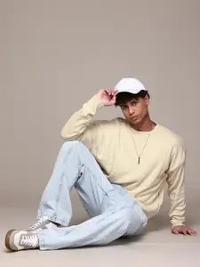 The Roadster Lifestyle Co. Checked Textured Pullover