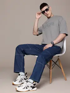 The Roadster Lifestyle Co. Men Pure Cotton Straight Fit Jeans