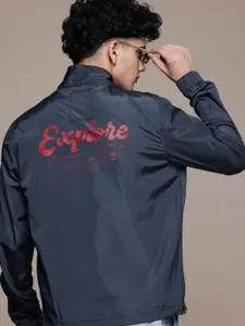 The Roadster Lifestyle Co. Men Typography Tailored Jacket