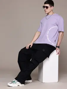 The Roadster Lifestyle Co. Printed Relaxed Fit Pure Cotton T-shirt