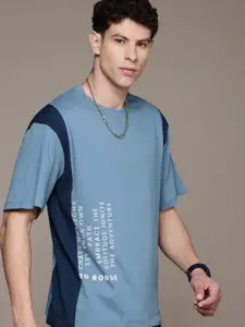 The Roadster Lifestyle Co. Printed Pure Cotton Relaxed Fit T-shirt