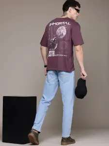 The Roadster Lifestyle Co. Printed Relaxed Fit Pure Cotton T-shirt