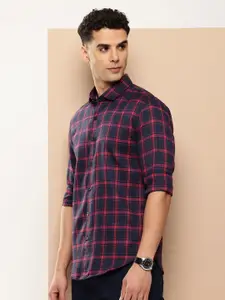 encore by INVICTUS Tartan Checks Opaque Casual Shirt