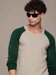 The Roadster Lifestyle Co. Contrast Sleeves Pullover