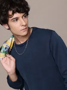 The Roadster Lifestyle Co. Men Pure Cotton Pullover