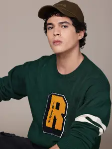 Roadster The Lifestyle Co. Acrylic Applique Detail Pullover