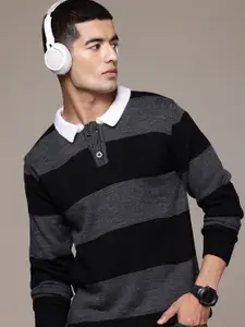 The Roadster Lifestyle Co. Colorblocked Pure Acrylic Pullover