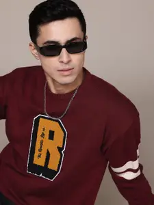 Roadster The Lifestyle Co. Acrylic Applique Detail Pullover