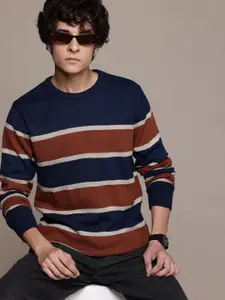 The Roadster Lifestyle Co. Long Sleeves Striped Sweater