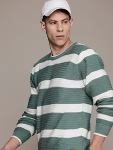 The Roadster Lifestyle Co. Acrylic Striped Pullover