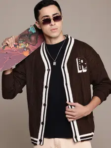 The Roadster Lifestyle Co. Men Cable Knit Cardigan