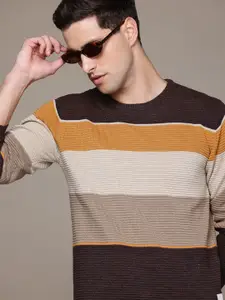 The Roadster Lifestyle Co. Acrylic Striped Pullover