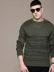 The Roadster Lifestyle Co. Self-Striped Pullover