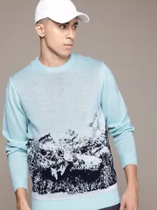 The Roadster Lifestyle Co. Self-Design Abstract Pullover