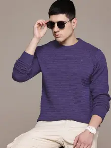 The Roadster Lifestyle Co. Self-Striped Pullover