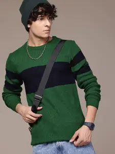 The Roadster Lifestyle Co. Striped Acrylic Pullover