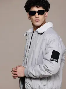 Roadster The Lifestyle Co. Fleece Detail Spread Collar Bomber Jacket