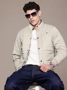 The Roadster Lifestyle Co. Mock Collar Padded Jacket