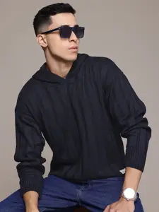 The Roadster Lifestyle Co. Men Ribbed Acrylic Pullover