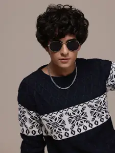 The Roadster Lifestyle Co. Pure Acrylic Fair Isle Pullover