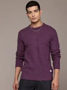 The Roadster Lifestyle Co. Basket Weave Design Acrylic Pullover