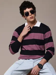 Roadster The Lifestyle Co Acrylic Striped Pullover