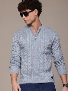 Roadster The Lifestyle Co. Acrylic Self Design Pullover