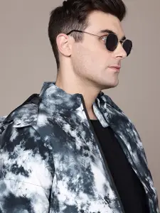 The Roadster Lifestyle Co. Printed Padded Jacket with Hood