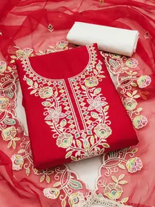 KALINI Embroidered Unstitched Dress Material