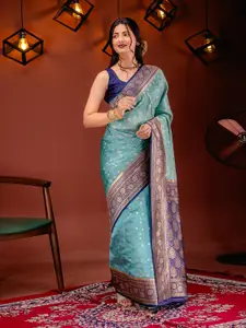 MIMOSA Ethnic Motifs Woven Design Zari Kanjeevaram Saree