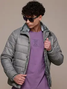 The Roadster Lifestyle Co. Faux Fur Trim Padded Jacket