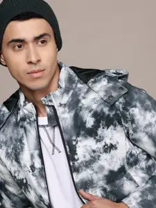 The Roadster Lifestyle Co. Printed Padded Jacket with Hood