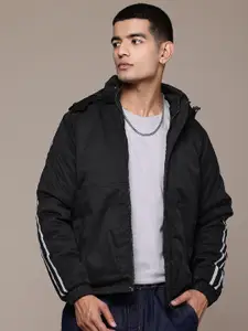 Roadster Raglan Sleeves Padded Jacket With A Hood