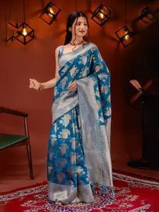 MIMOSA Floral Woven Design Zari Art Silk Kanjeevaram Saree