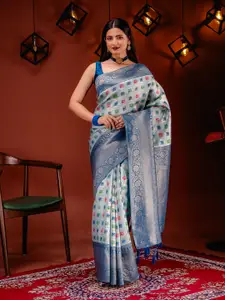 MIMOSA Woven Design Zari Art Silk Kanjeevaram Saree