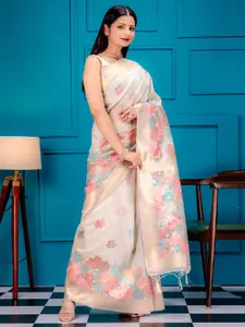 MIMOSA Woven Design Zari Art Silk Banarasi Saree
