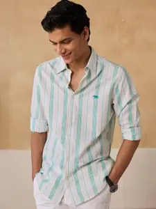 Andamen Premium Striped Cotton Casual Shirt