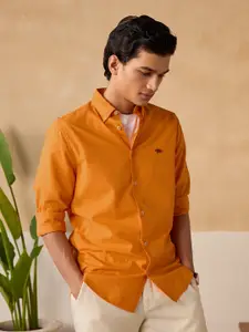 Andamen Premium Button Down Collar Opaque Casual Shirt