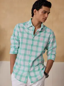 Andamen Premium Checked Opaque Cotton Casual Shirt