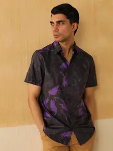 Andamen Premium Slim Fit Conversational Printed Cotton Casual Shirt