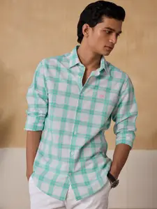 Andamen Premium Checked Cotton Slim Fit Casual Shirt