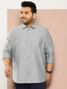 Sztori Men Plus Size Classic Pure Cotton Casual Shirt