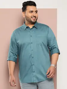 Sztori Men Plus Size Classic Pure Cotton Casual Shirt