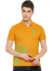 Polo Plus Regular Fit Short Sleeves Typography Printed Polo Collar Dri-FIT T-shirt