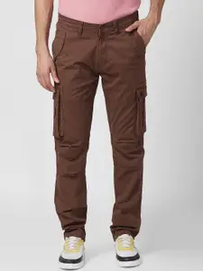 SPYKAR Men Mid-Rise Cotton Cargos Trousers