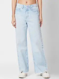 SPYKAR Women High-Rise Cotton Heavy Fade Stretchable Jeans