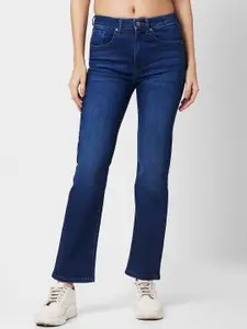 SPYKAR Women Straight Fit Heavy Fade Cotton Jeans